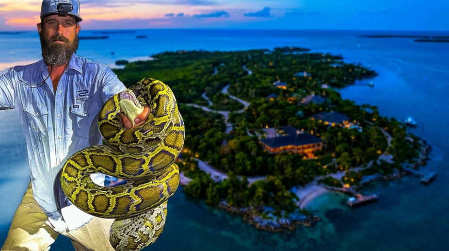 I hunted pythons on a private luxury island