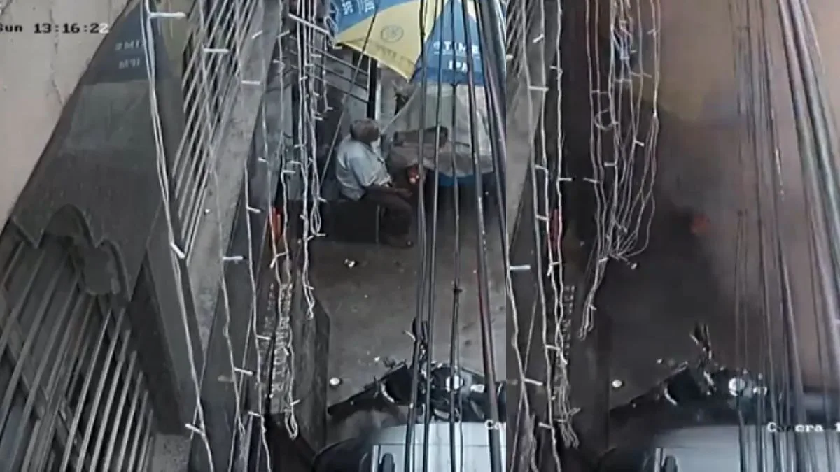 Video: CCTV captures Delhi building collapse that killed 7 in Satya Niketan