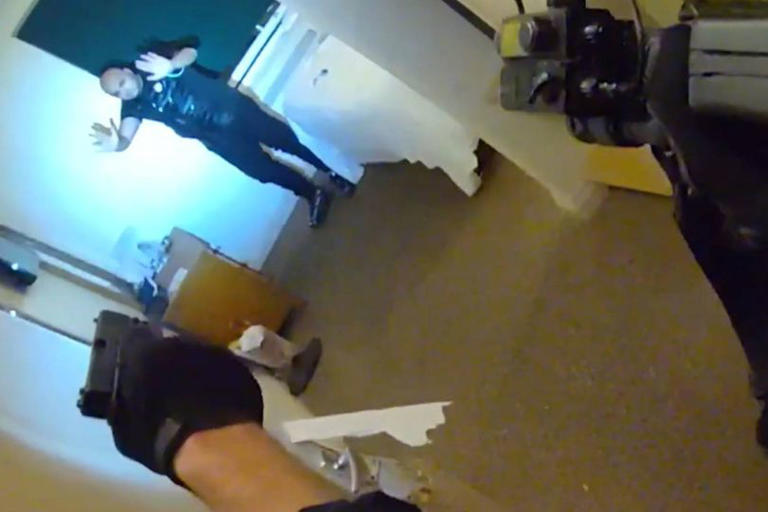 Moment armed police swoop on murder conspiracy gang after teenager shot ...