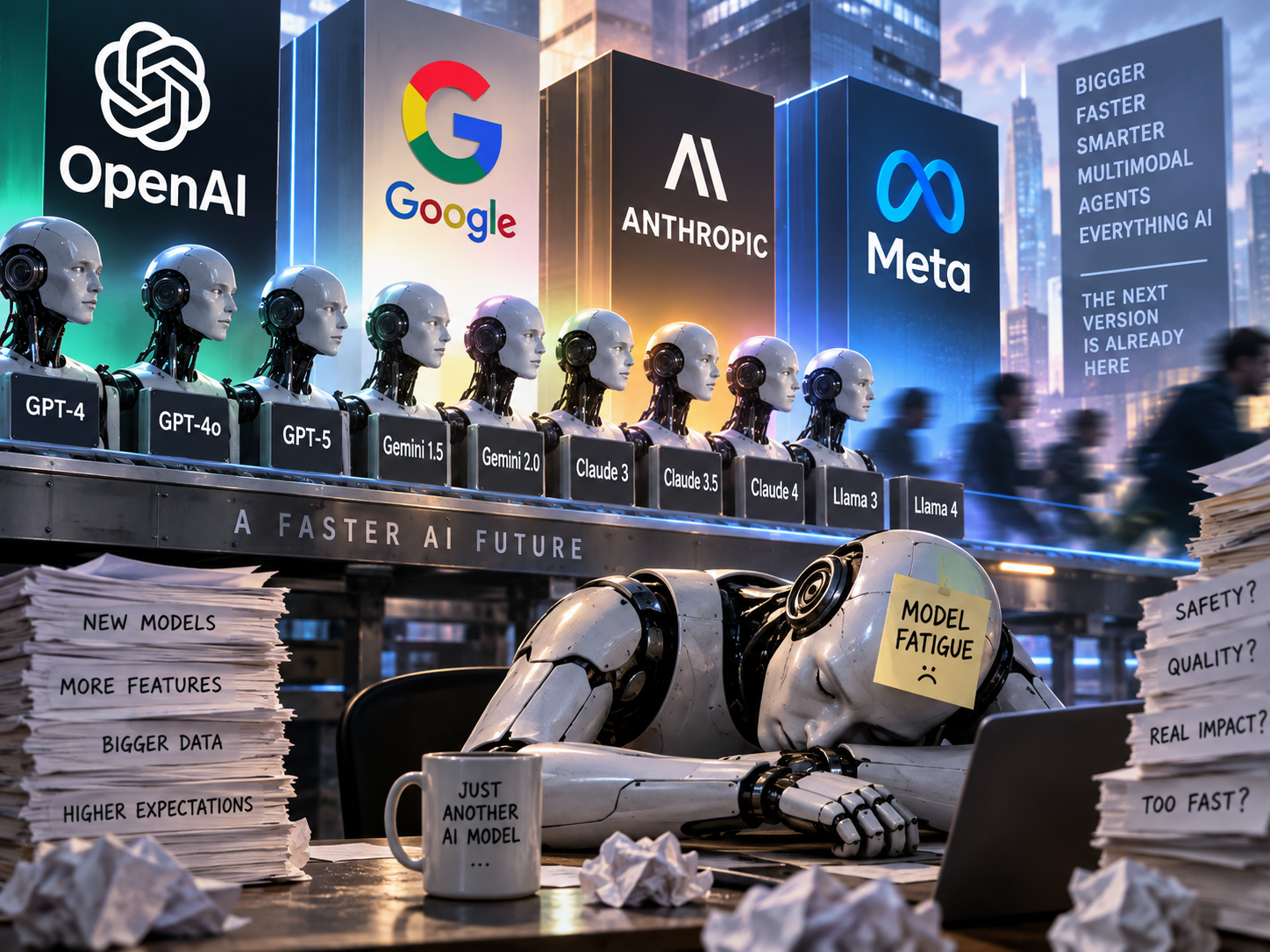 Artificial intelligence news: AI model fatigue grows as OpenAI, Google ...