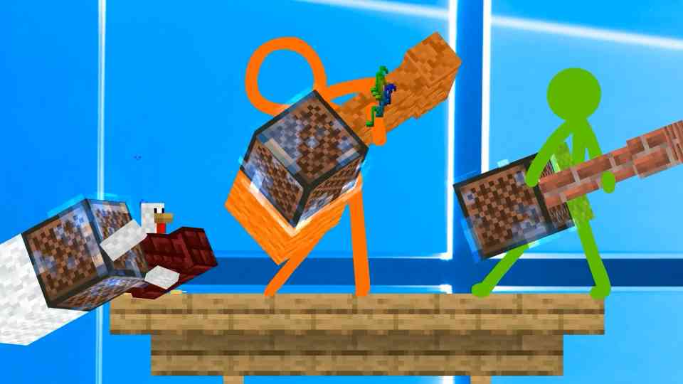 Note Block Battle Builders: Stick figures build the loudest arena