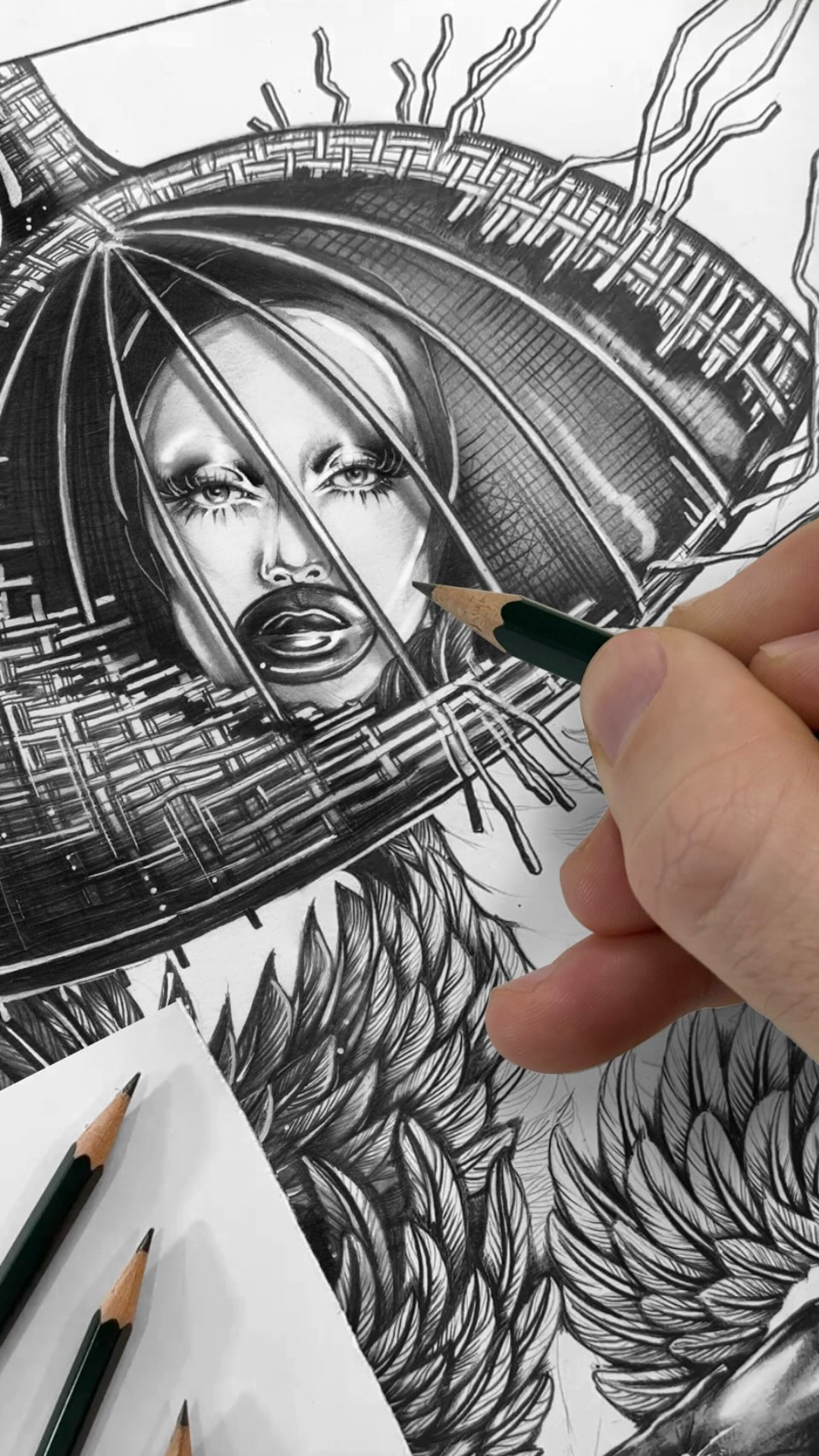 The design process behind this striking fashion artwork