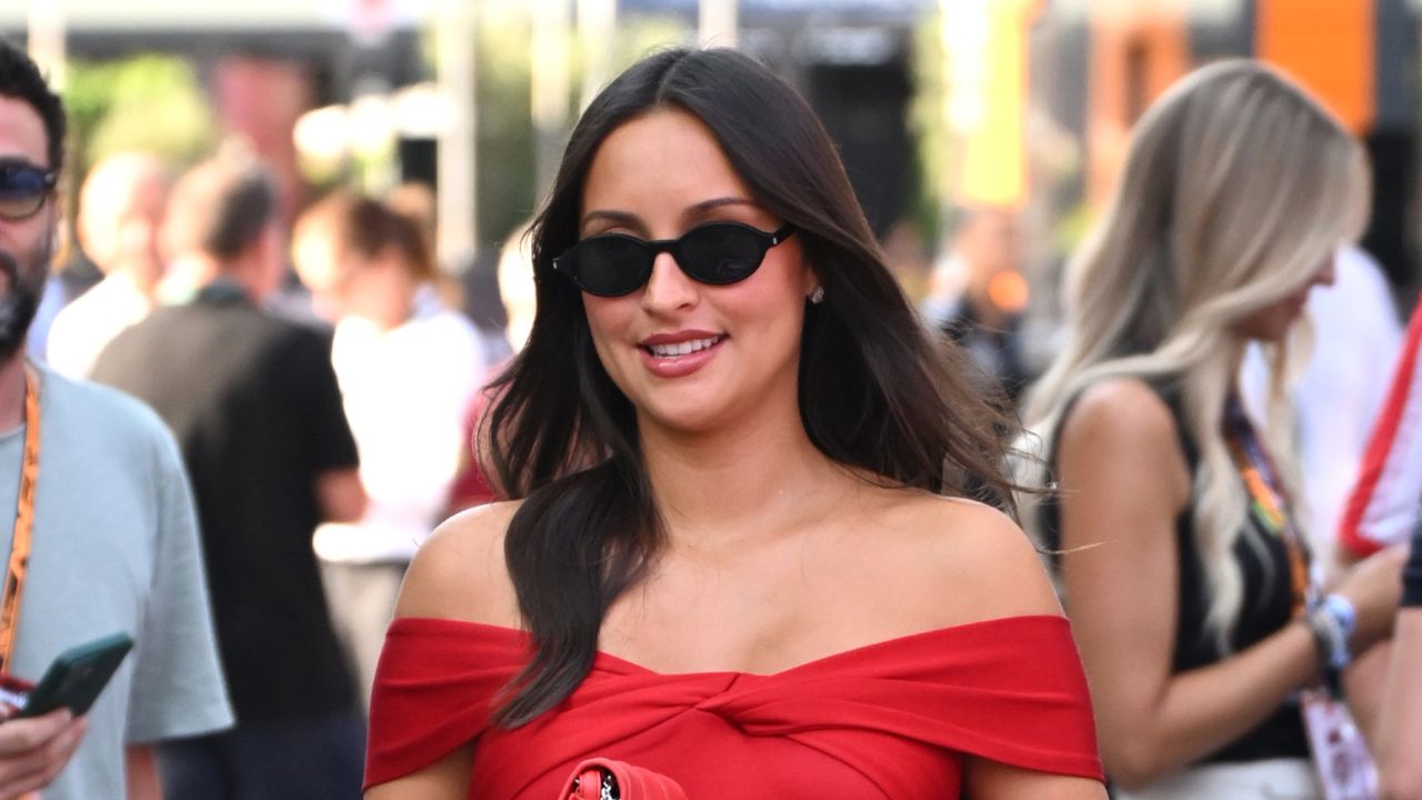 Alexandra Leclerc's red hot Italian Grand Prix dress sends a romantic message to husband Charles