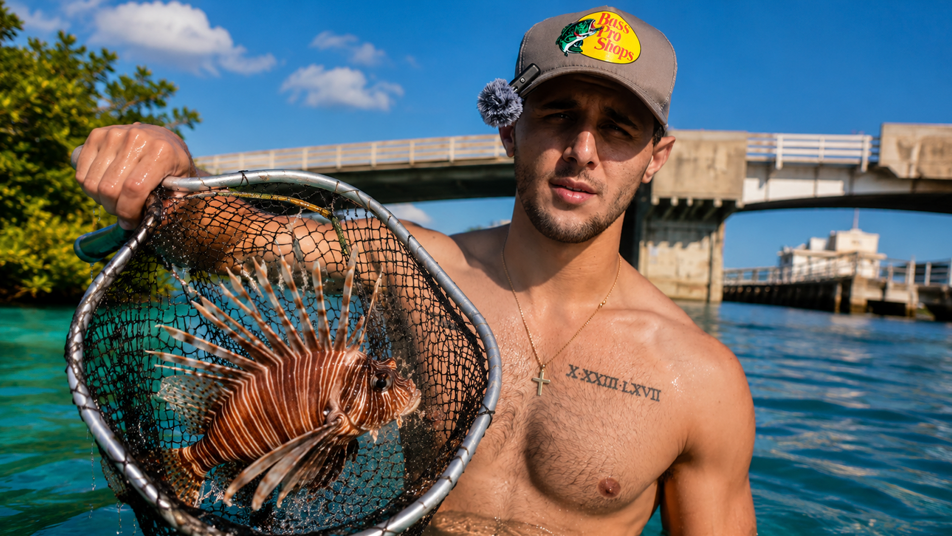 My fish trap caught invasive fish for the aquarium!