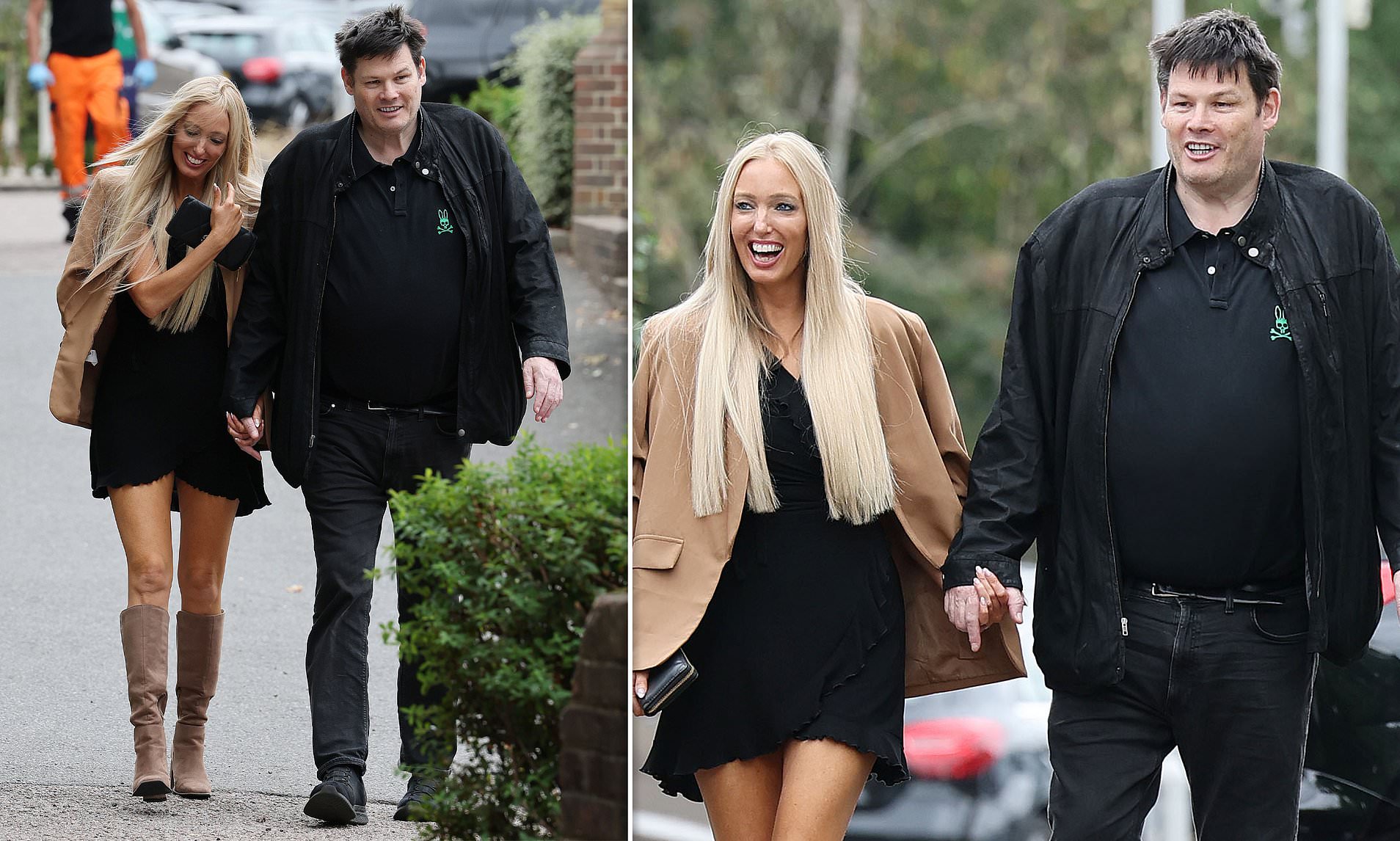 The Chase star Mark Labbett and Hayley Palmer are seen for first time since getting back together