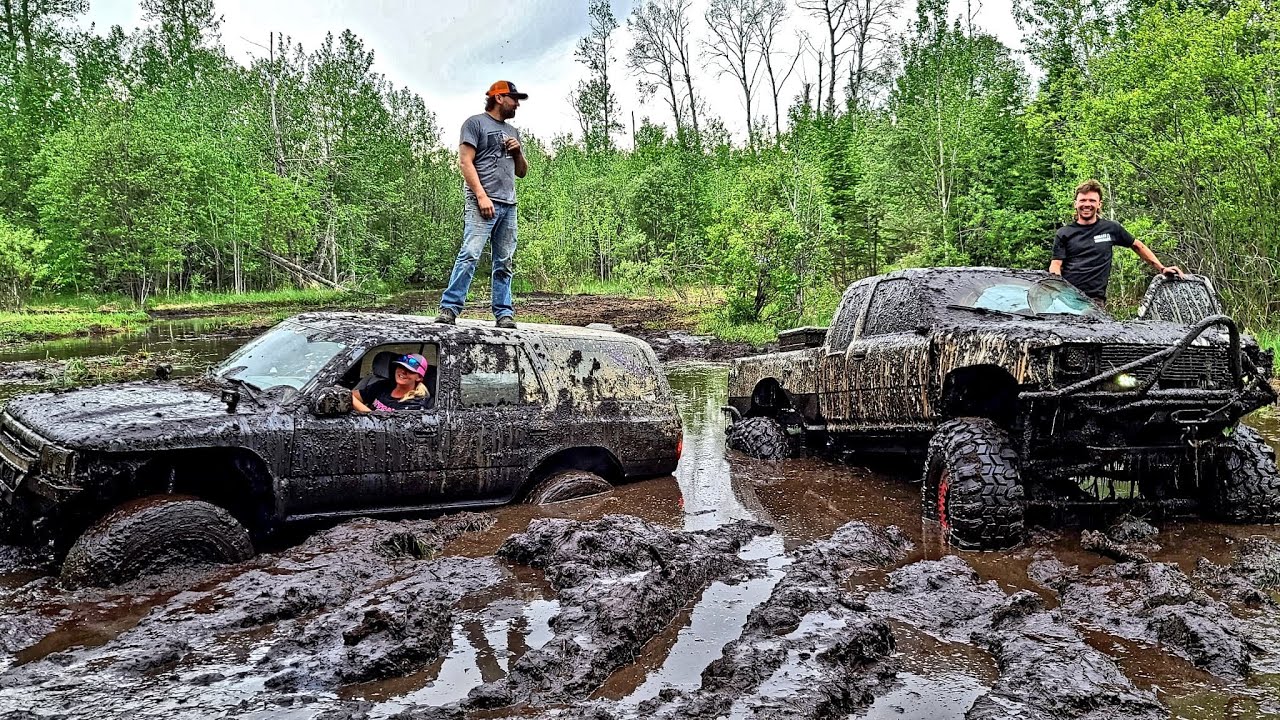 Extreme trail ride turns into an everyone gets stuck situation