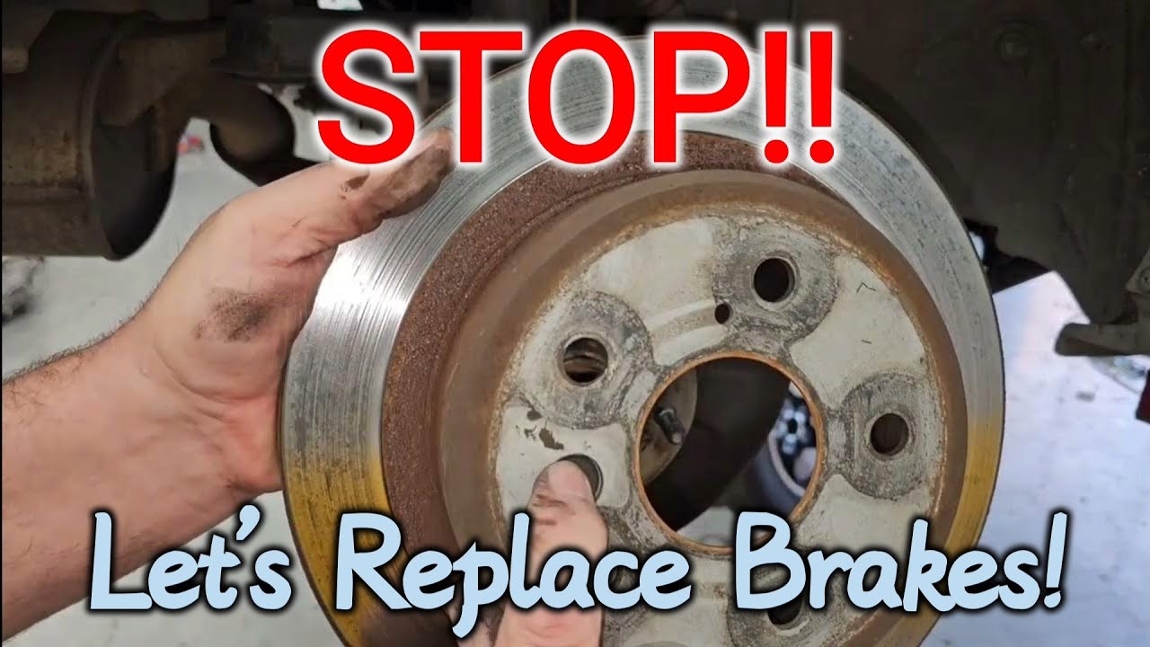 Easy disc brake pad and rotor replacement step by step