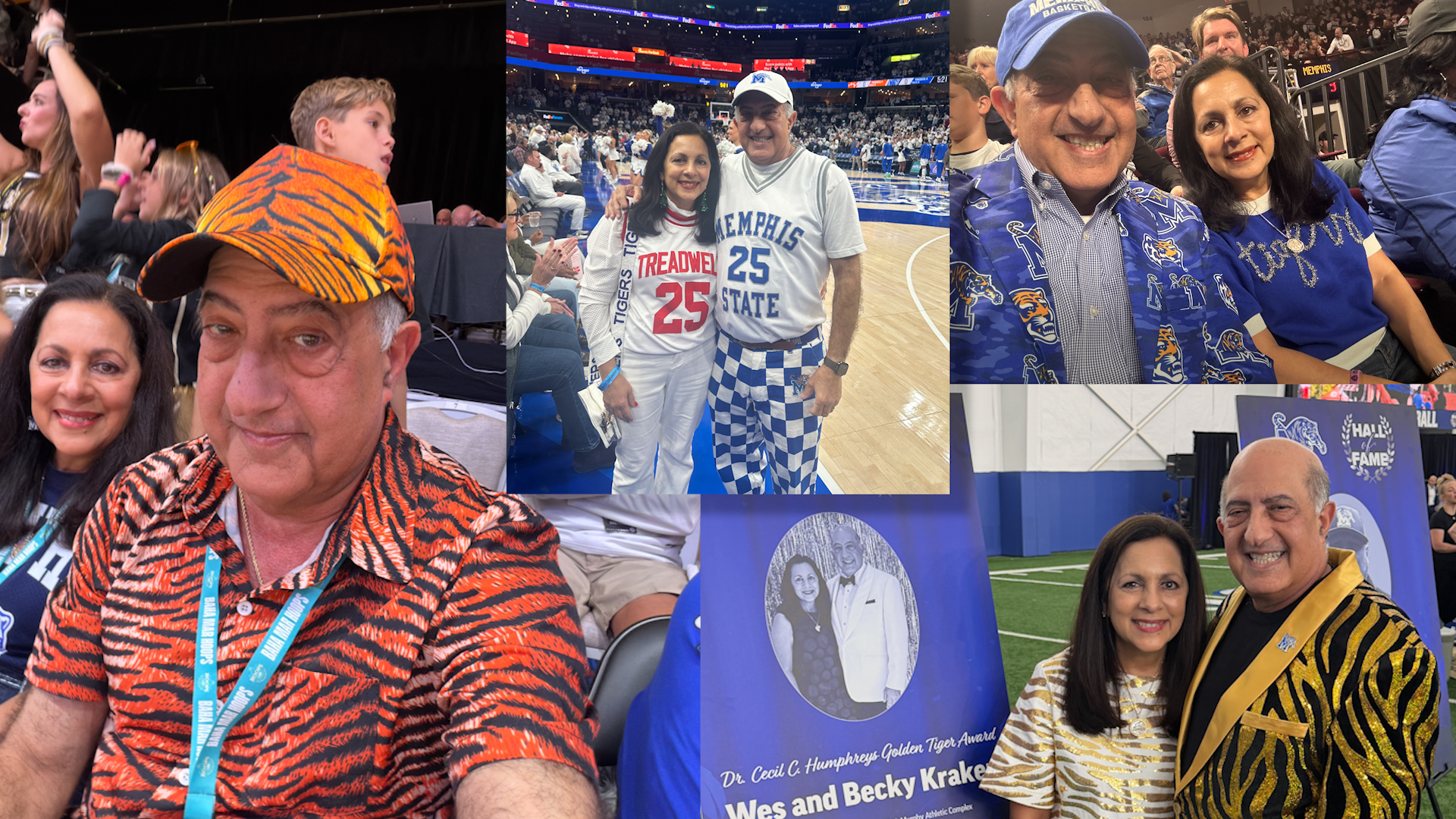 Suits, sequins & school spirit: The Kraker family takes Memphis Tiger ...