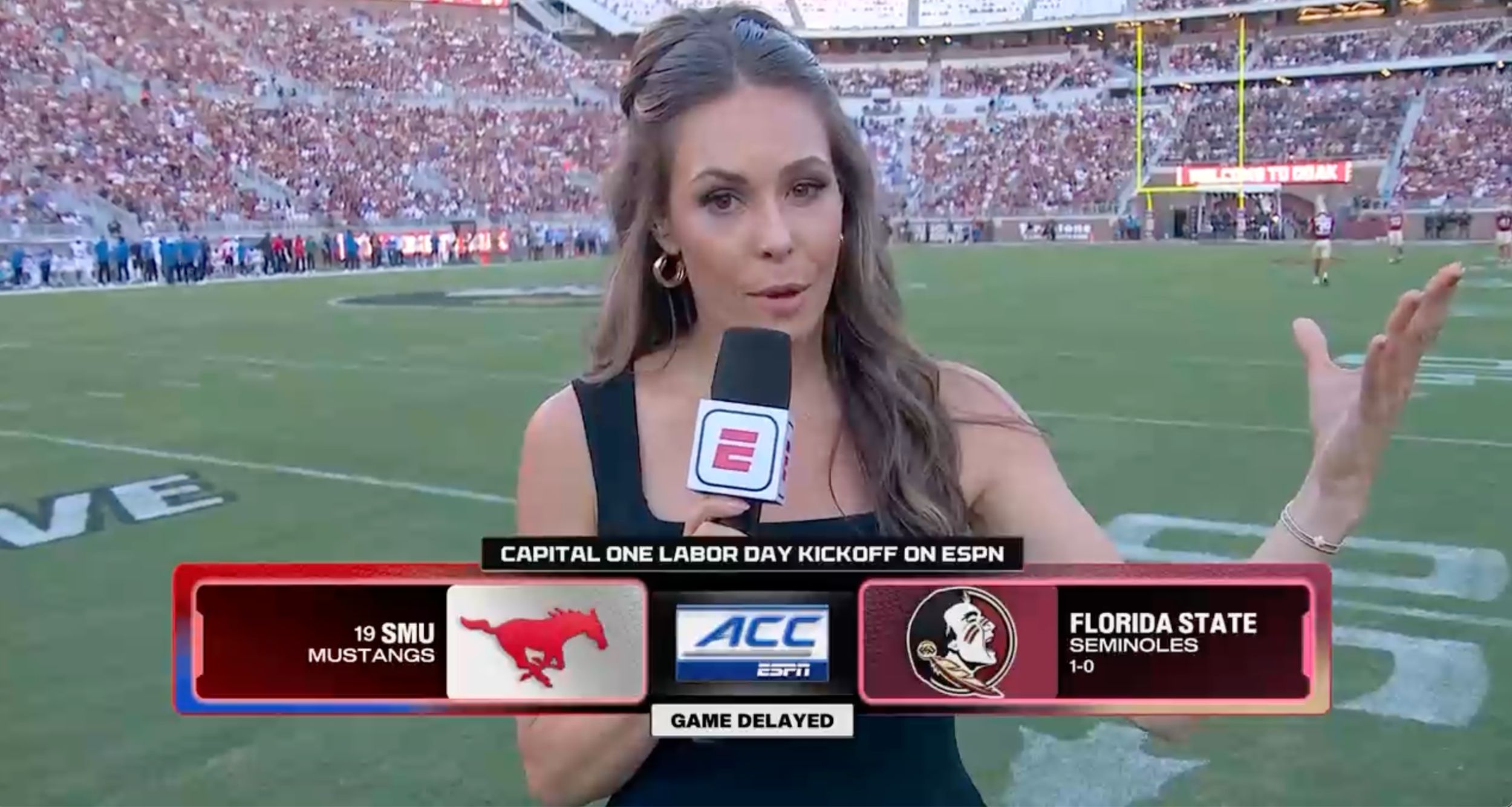 FSU-SMU delayed by power surge