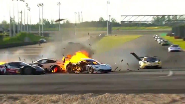 Race driver Ollie Millroy thanks rival for saving his life after ...