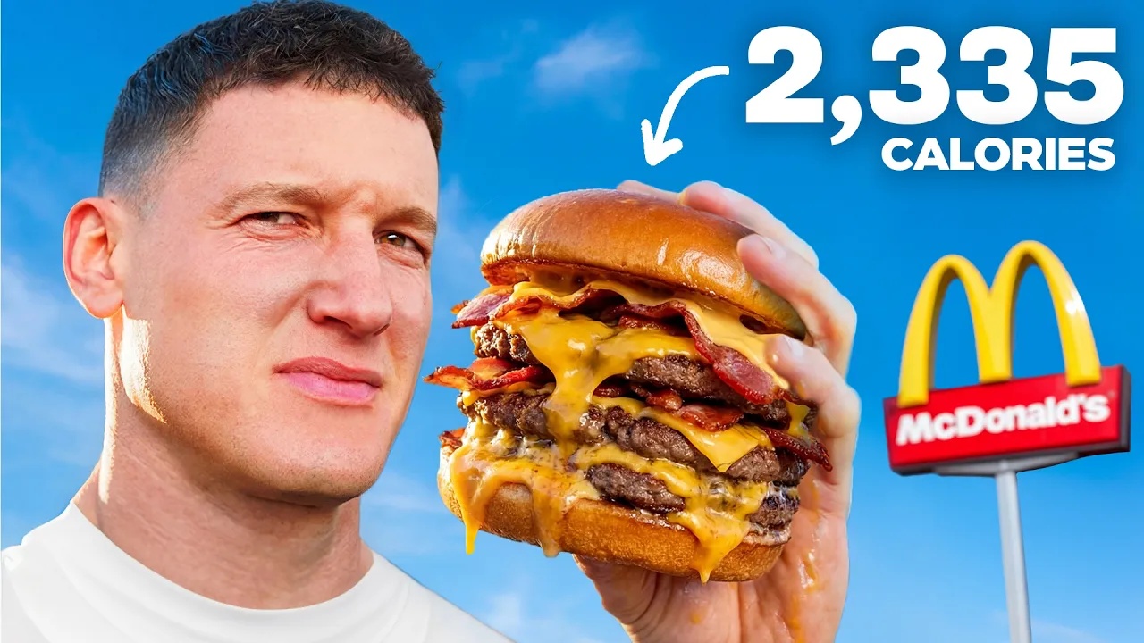 He ordered the highest calorie meal at every fast food chain