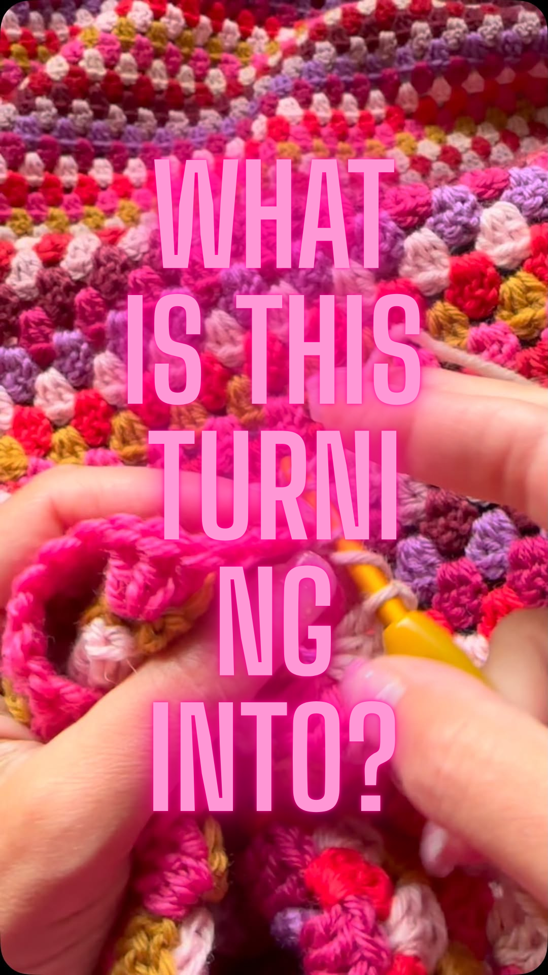 A simple crochet project with a beautiful final result