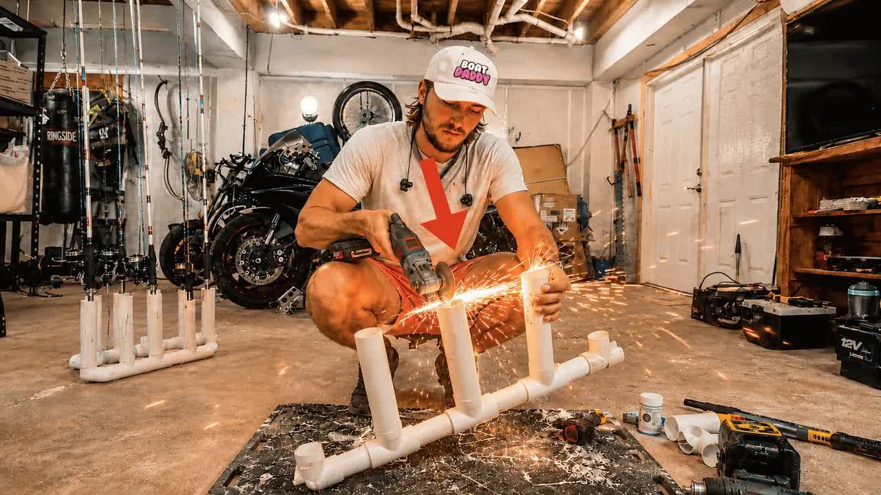 Stop buying expensive fishing rod racks... you can build this one with ...