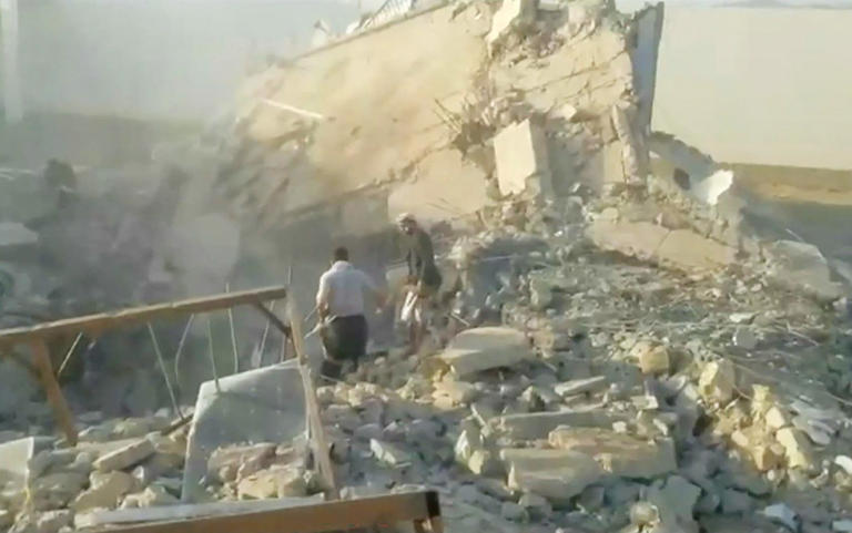 Houthis accuse Saudi Arabia of striking a prison in Yemen’s northern province of Jawf - AFP/ANSARULLAH MEDIA CENTRE