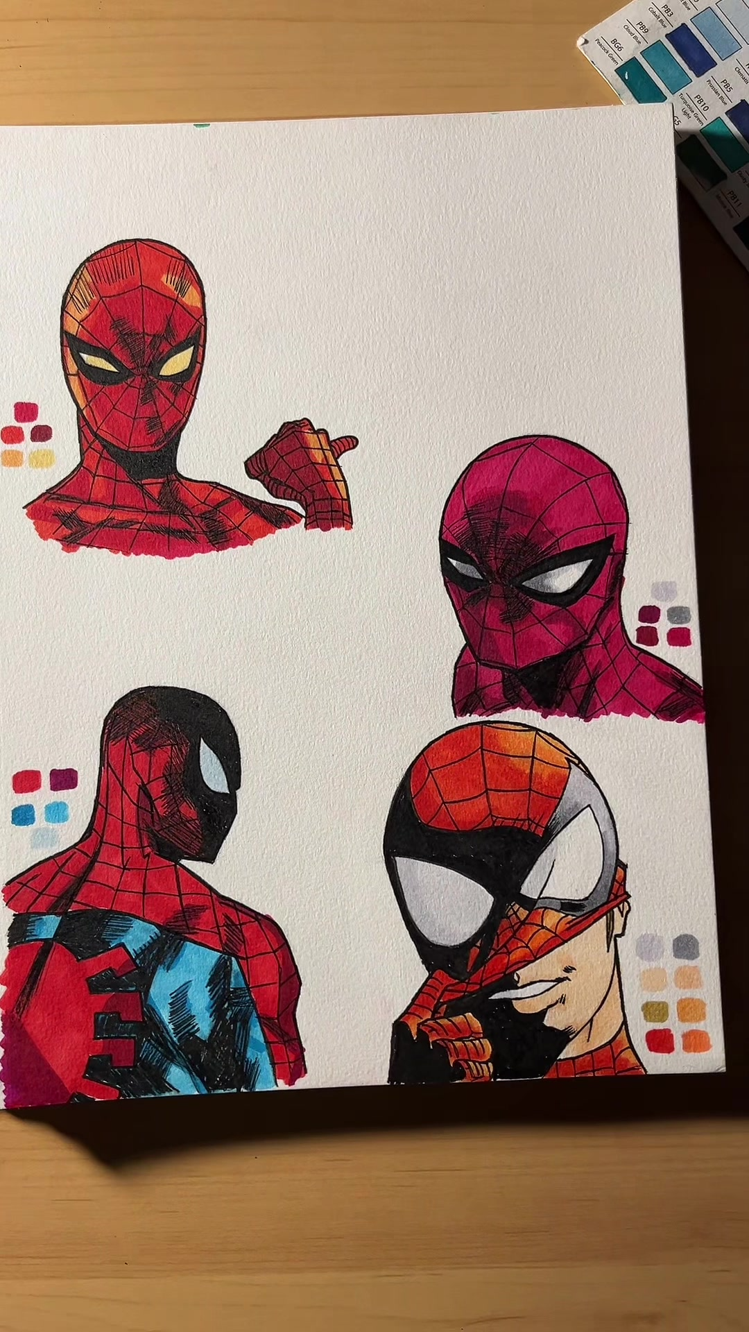 Giving Spider-Man character through color and line