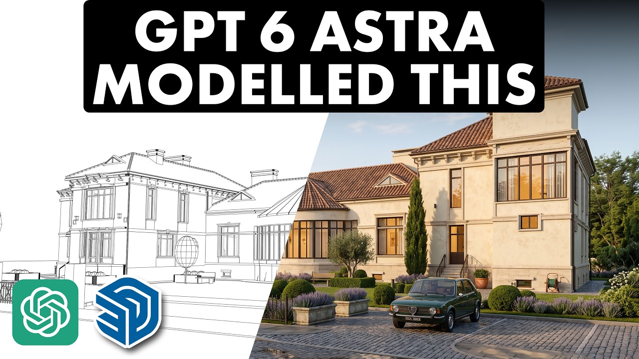 GPT 6 Astra turns floor plans into 3D SketchUp models