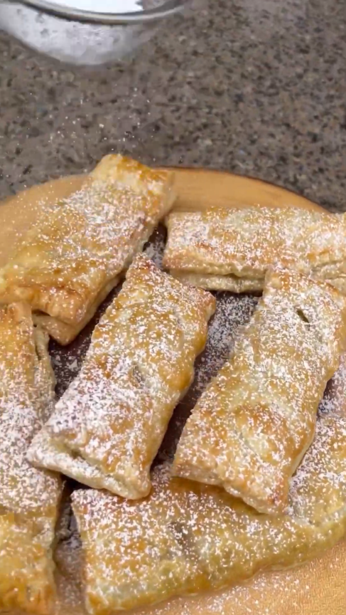 Easy apple pie turnovers with a flaky finish