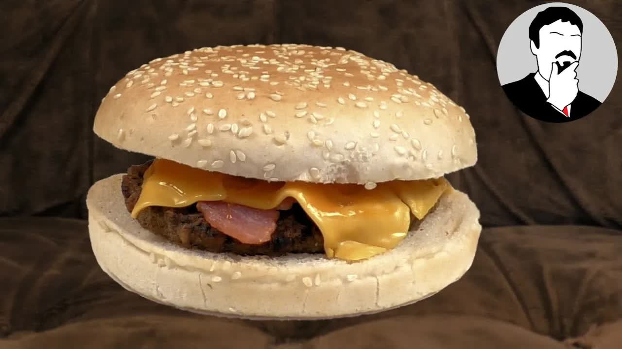This bacon cheeseburger might be the best microwave burger yet