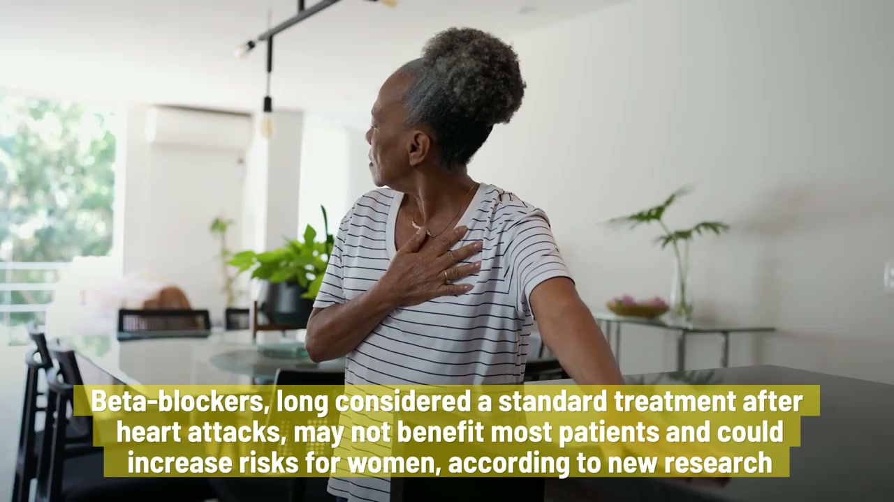 Why beta-blockers may increase risks for women post-heart attack