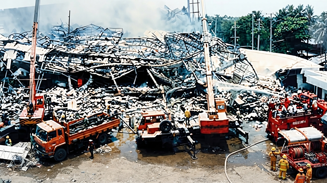 A toy factory caught fire with 1,146 workers inside, then the entire ...