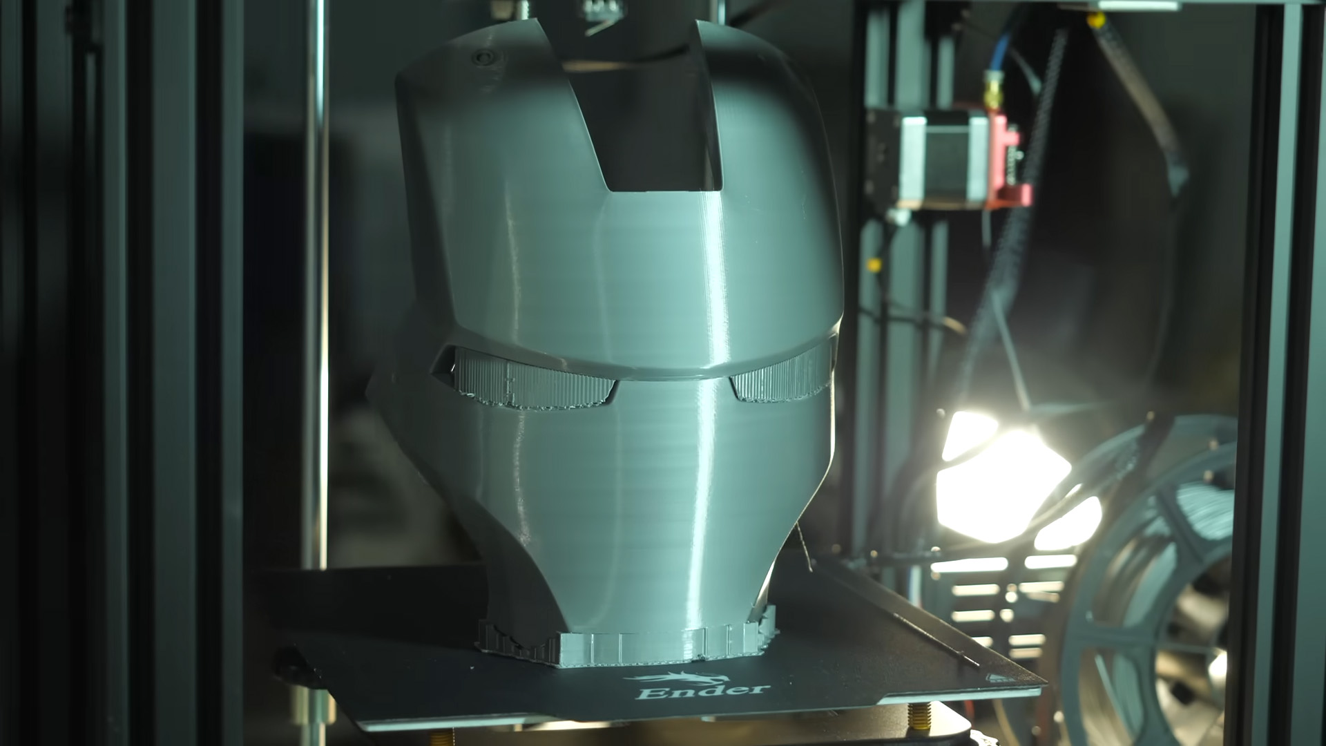 3D printing turns an Iron Man helmet into metal