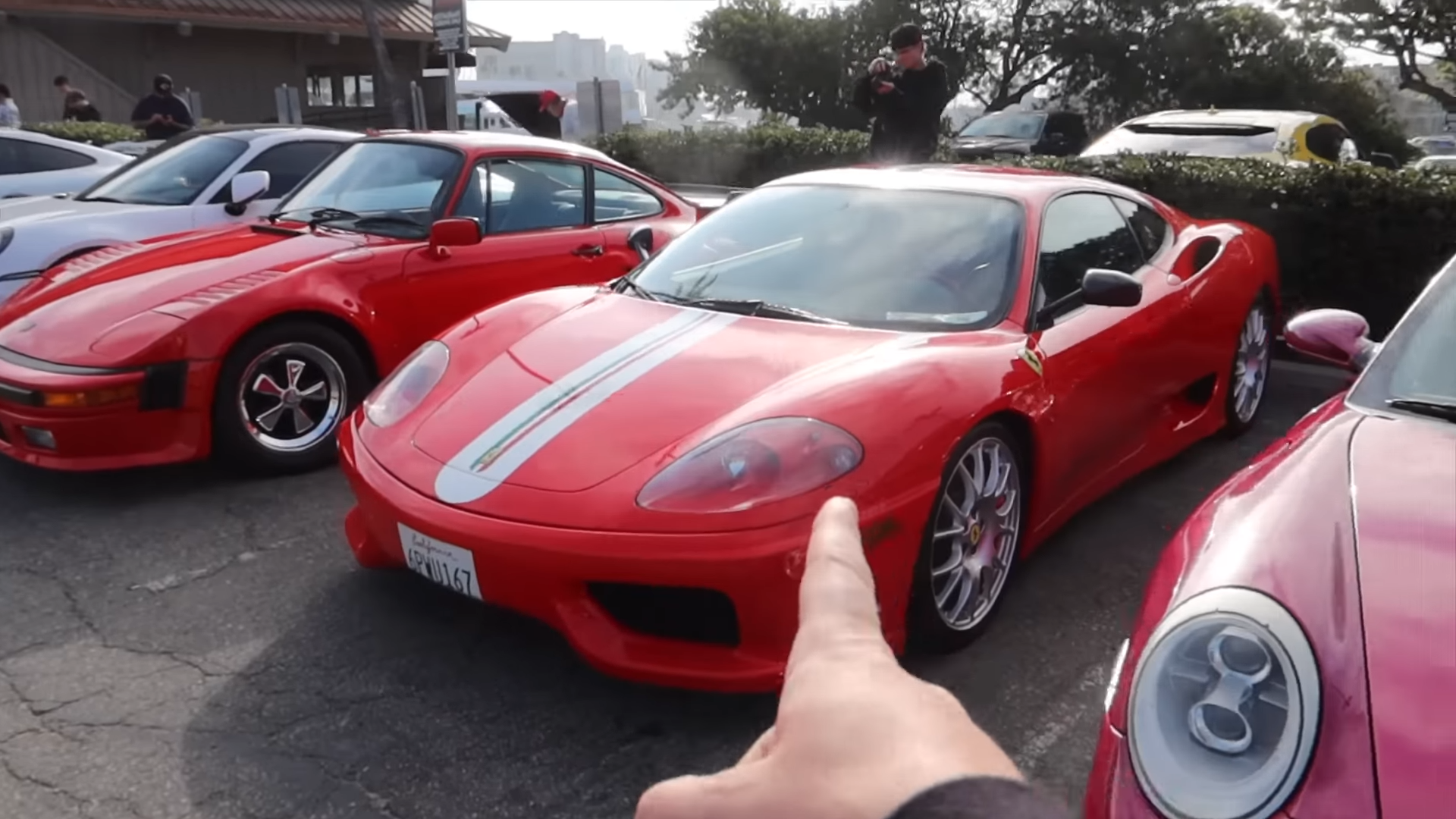 Hearing an extreme high revving supercar at a car meet