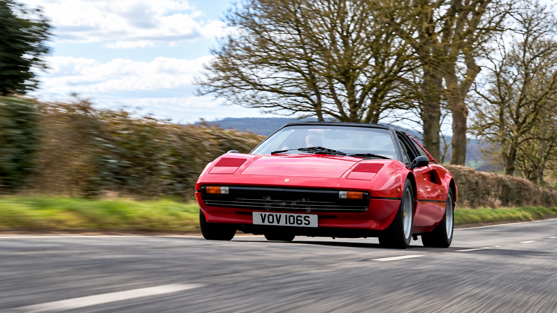 Driving the iconic 1970s Ferrari 308 GTS on open roads