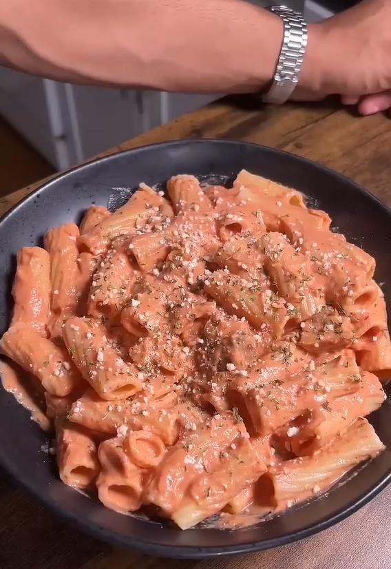 Pink sauce pasta with a creamy rich flavor
