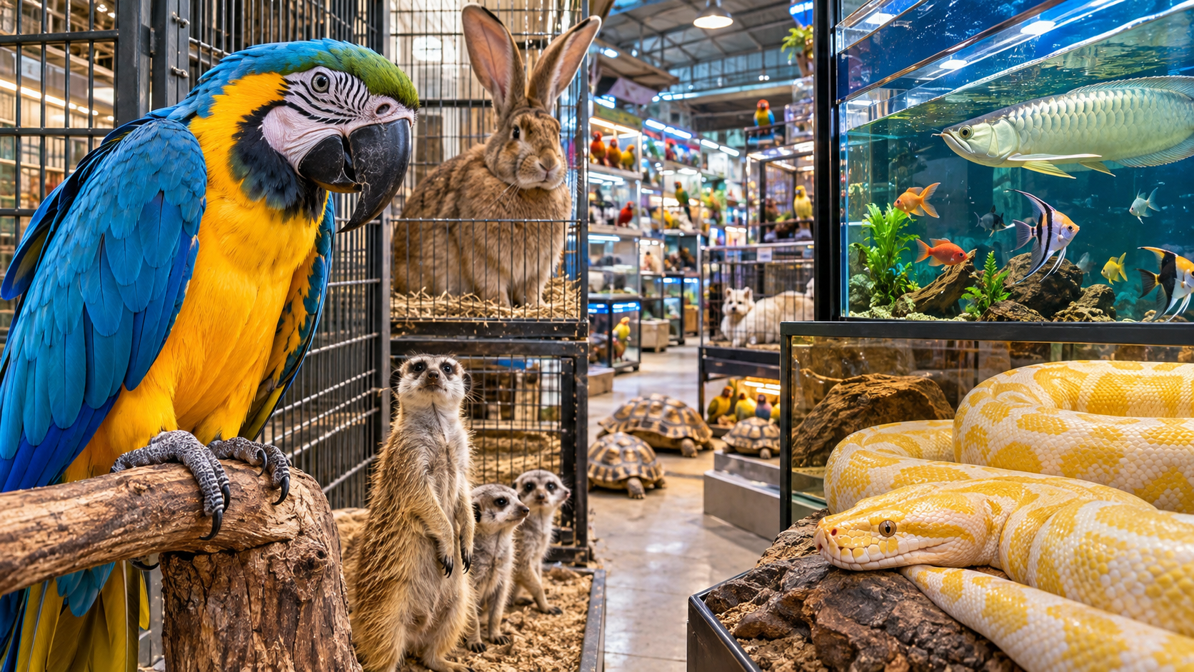 Inside Dubai’s largest exotic animal market