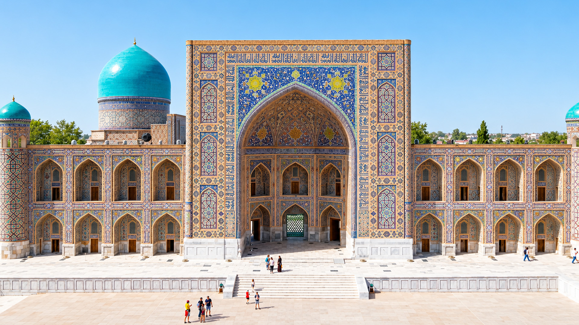 Thousands of patterns cover this centuries-old building