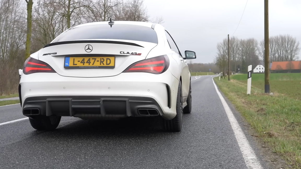 Mercedes CLA 45 AMG stage 1 shows its acceleration and top speed