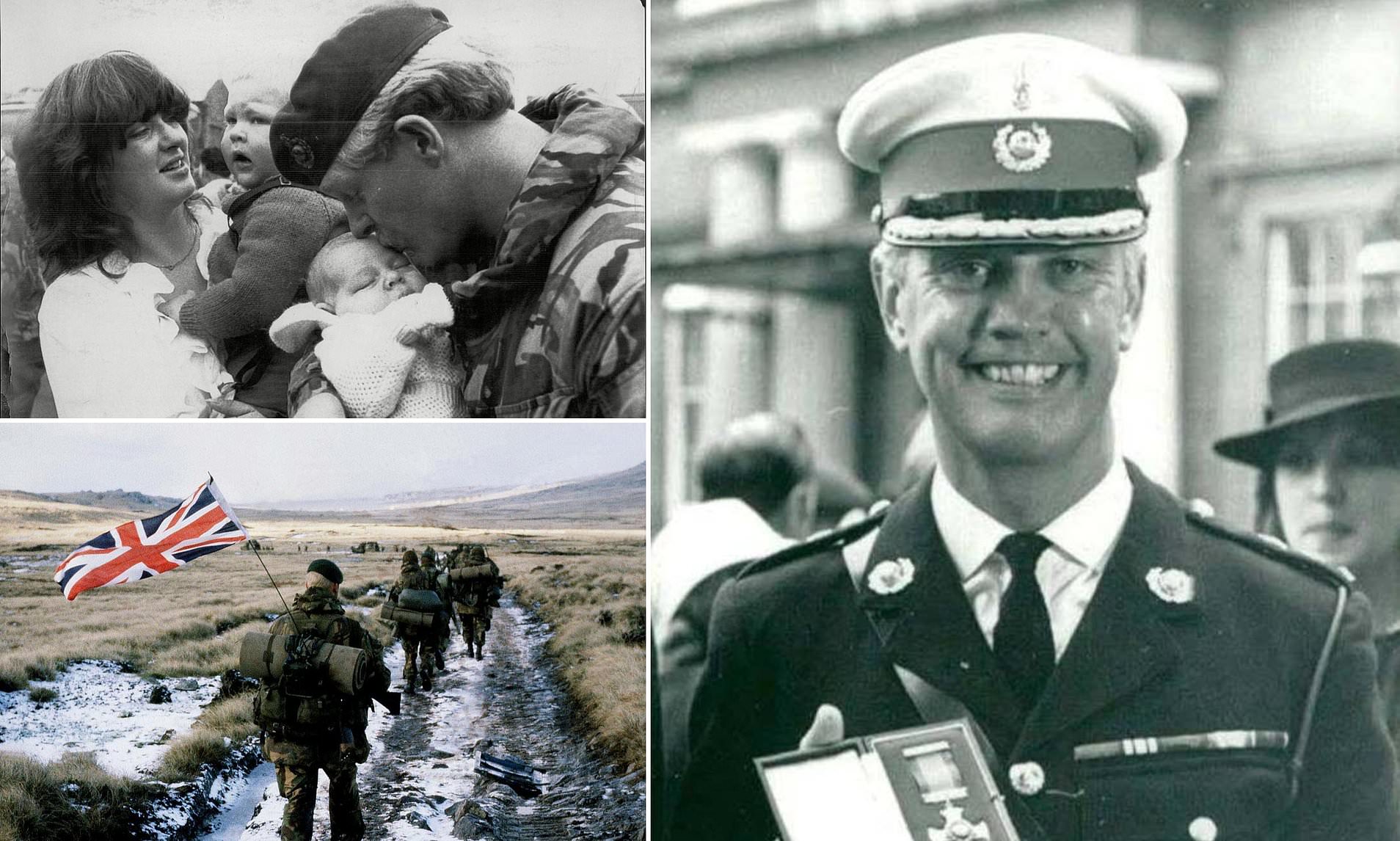 Falklands hero who led marines on 80-mile yomp to force surrender of Argentinian forces dies aged 86