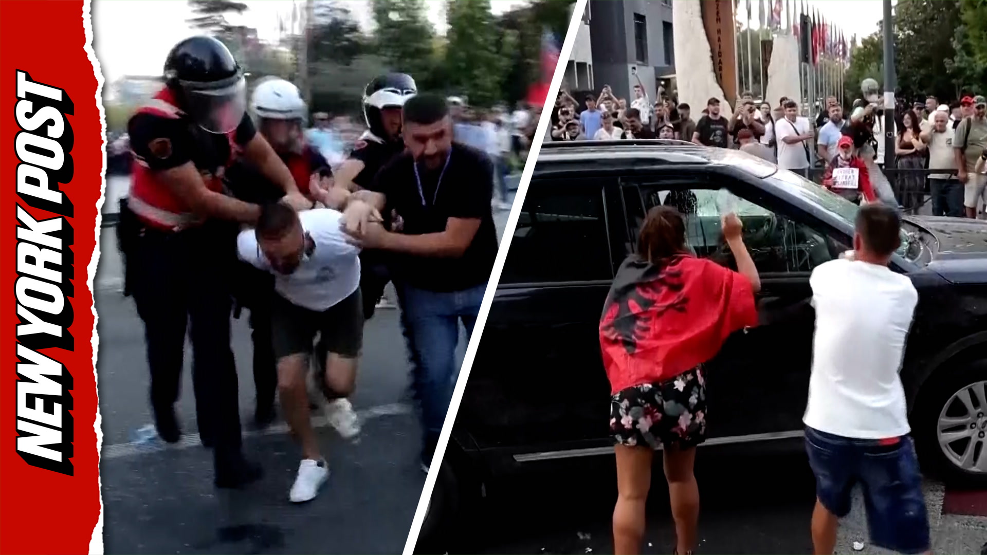100 days of protests explode into violence over Kushner-linked Albanian ...