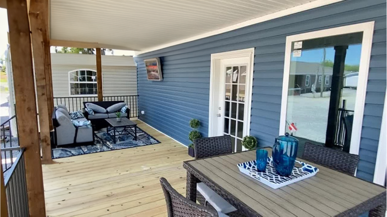 This double wide might be the perfect lake house!