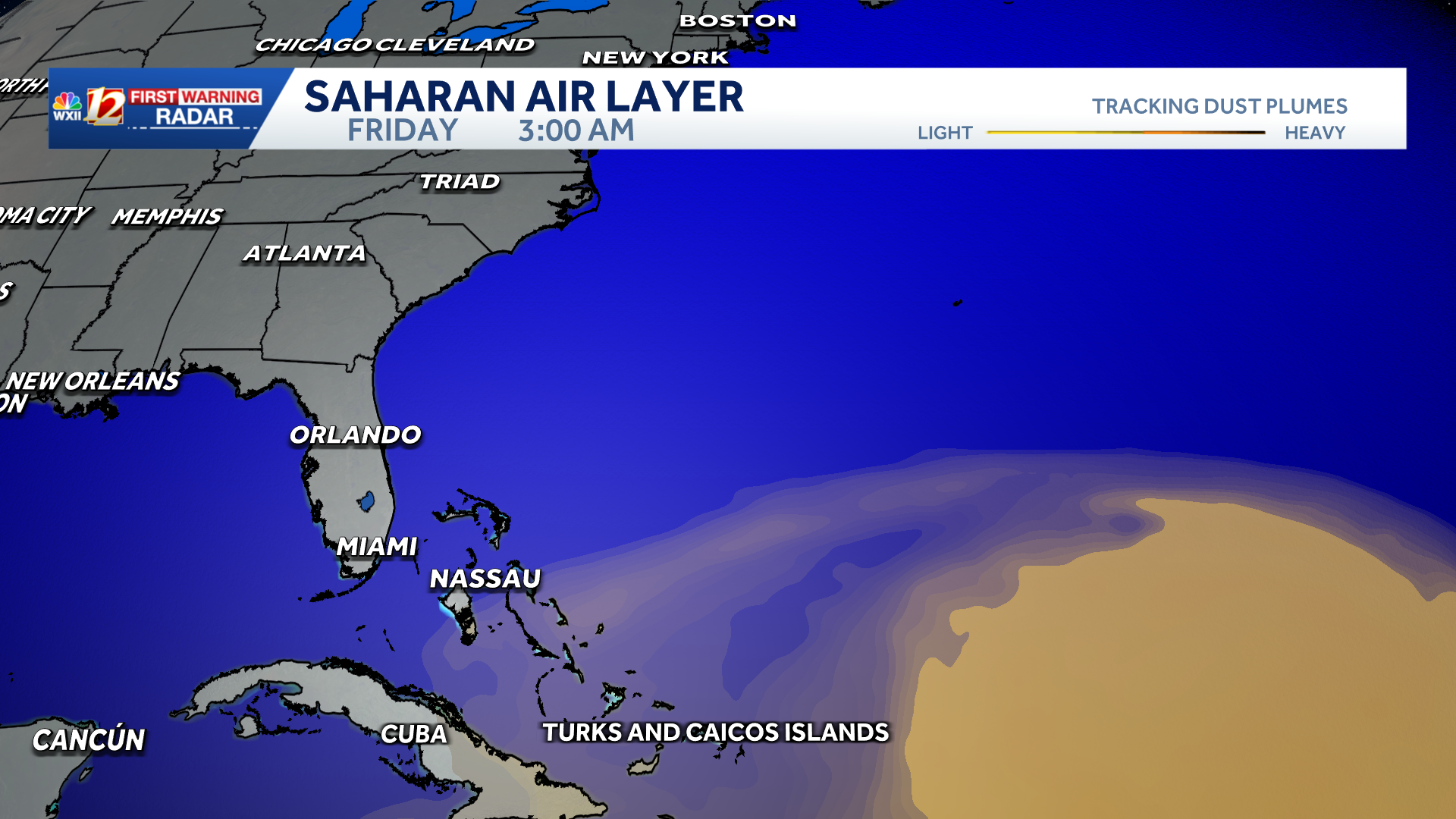Weather in North Carolina remains nice Tuesday | Tracking the seasonal dust plume in the Atlantic