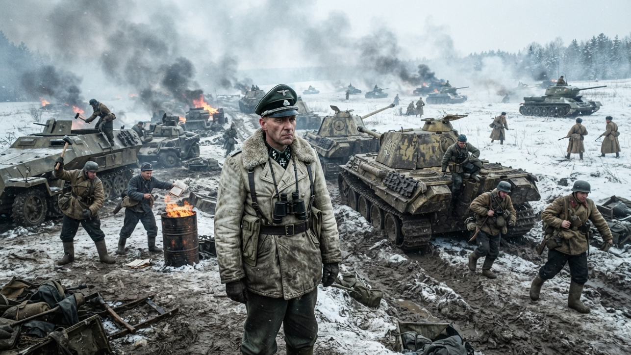His tanks were out of fuel and the Soviets were closing in. He gave one ...