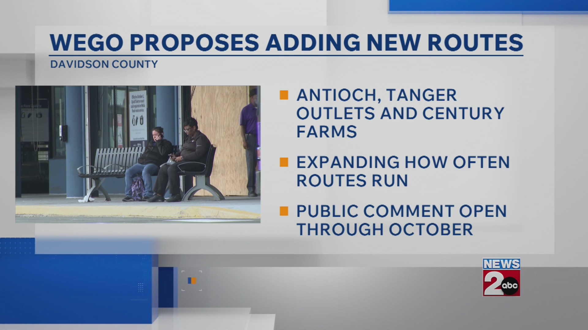 WeGo proposes adding new routes