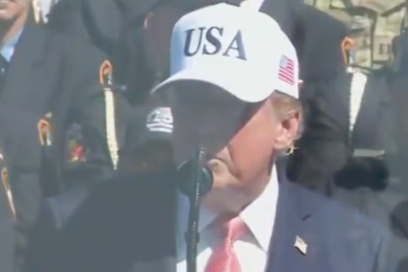Donald Trump branded 'disgusting' after shameless boast as he meets 9/11 heroes