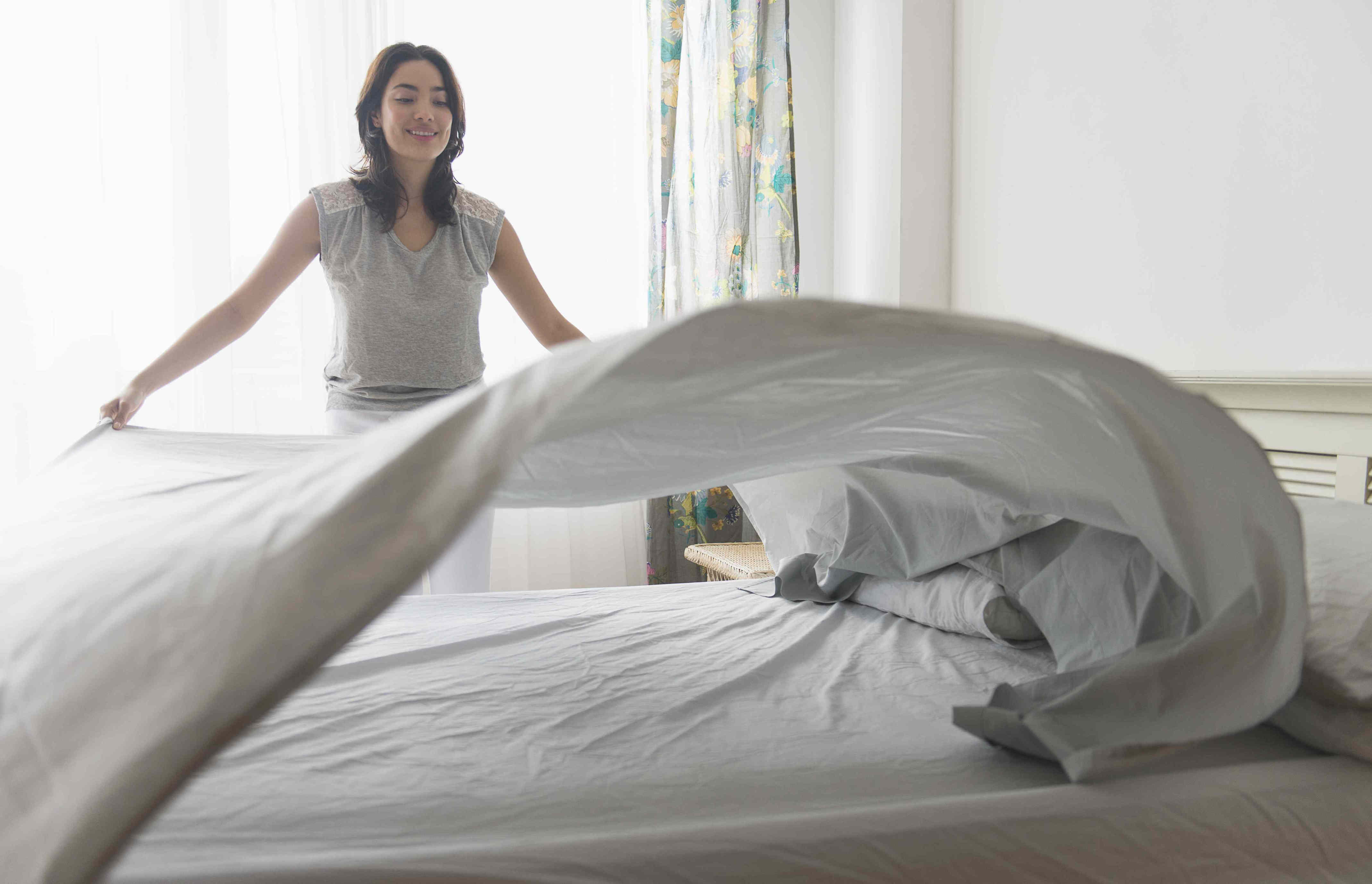 Why putting your top sheet on upside down actually makes sense