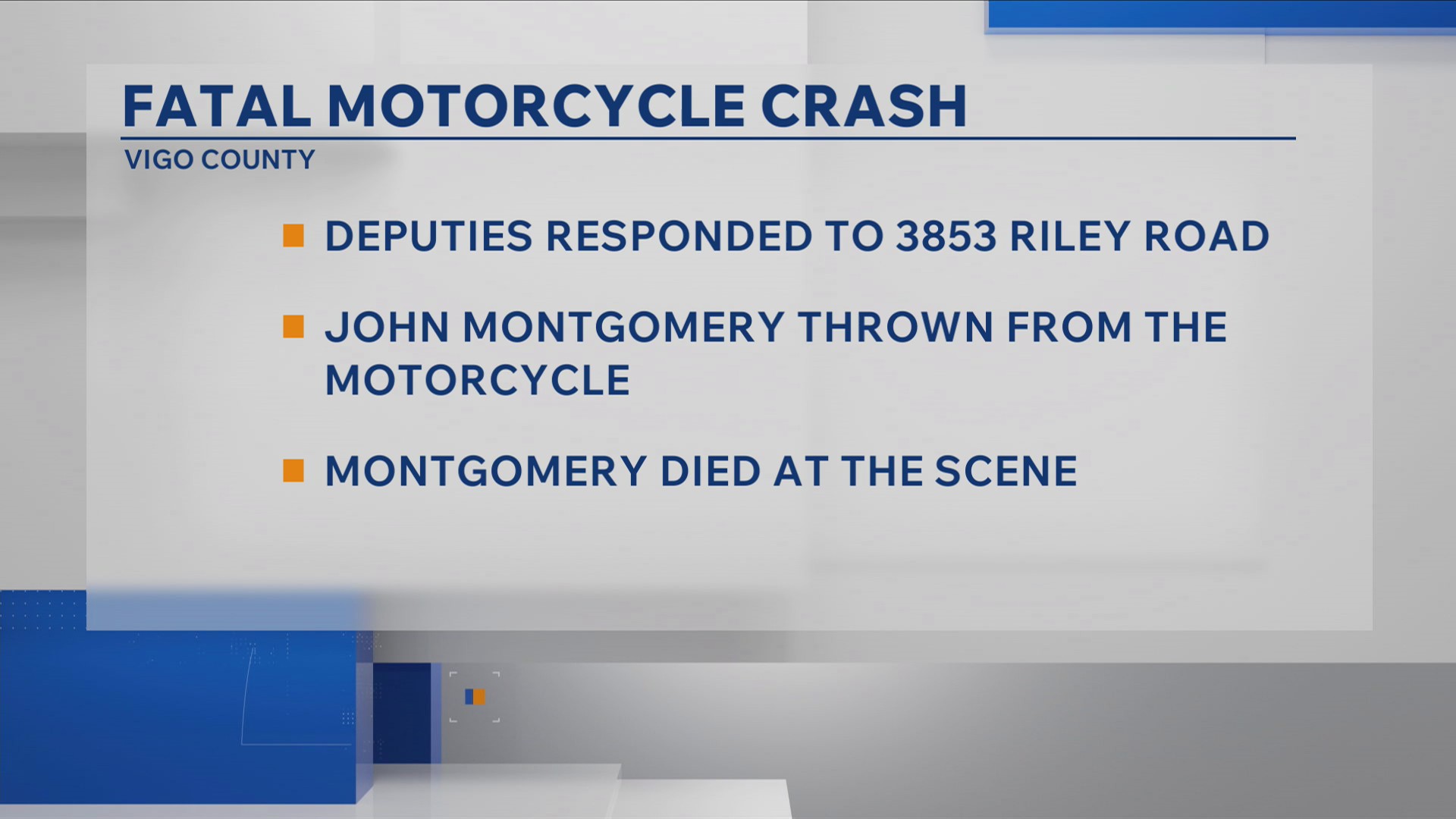 Vigo Co. motorcyclist killed after accident on Riley Road