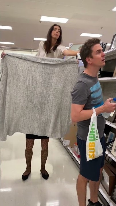 Weird tall girl scares boyfriend!
