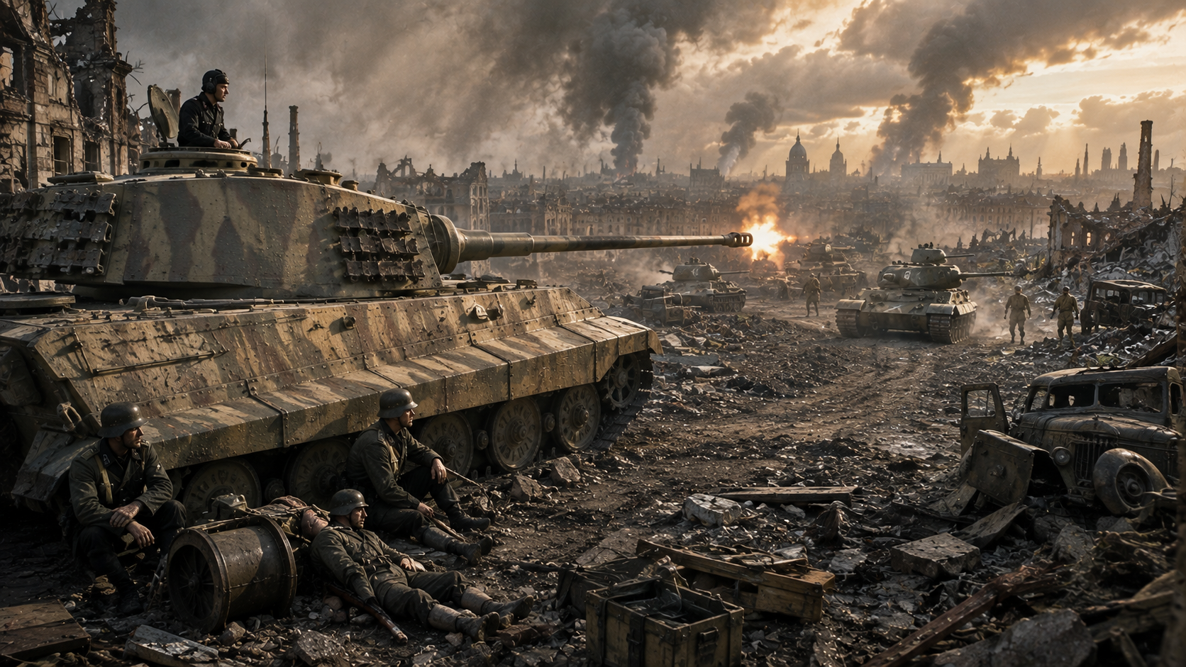 Berlin was about to fall. Germany’s last King Tigers were still fighting