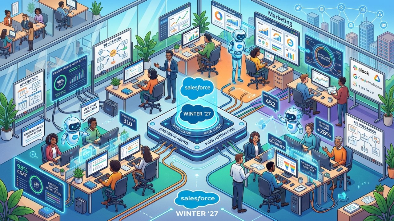 Salesforce unveils winter ’27 release: AI agents transform business ...