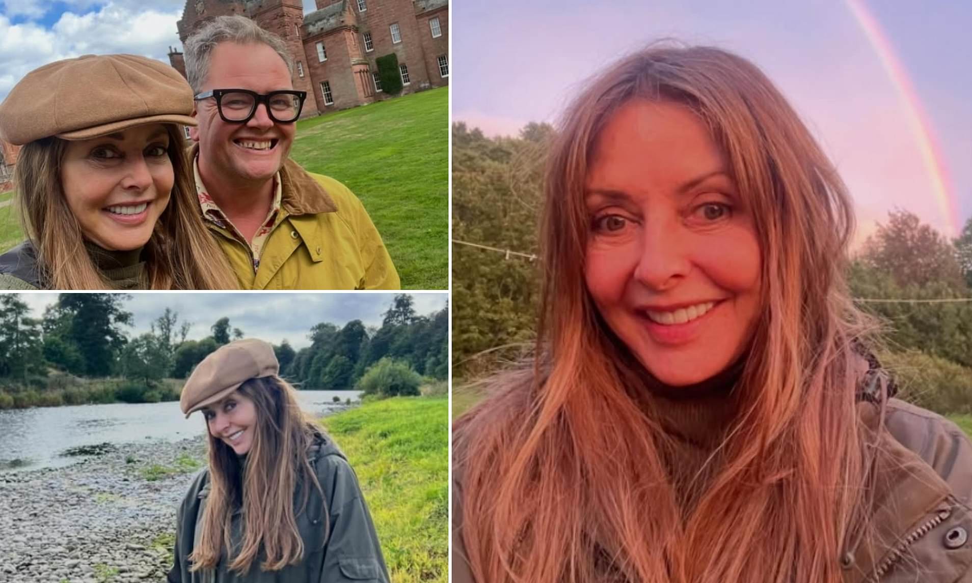 Vorders... inthe Borders! Carol Vorderman visits Alan Carr in his new castle