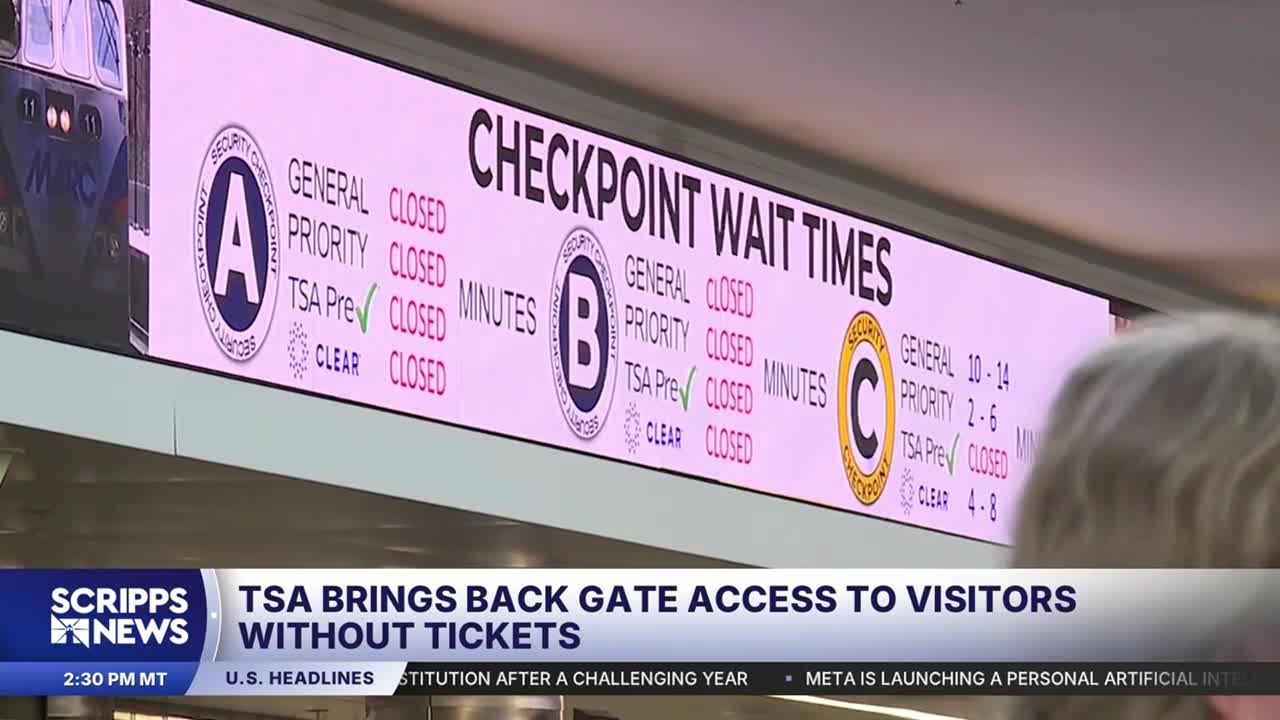 New TSA program brings back gate access for eligible individuals ...