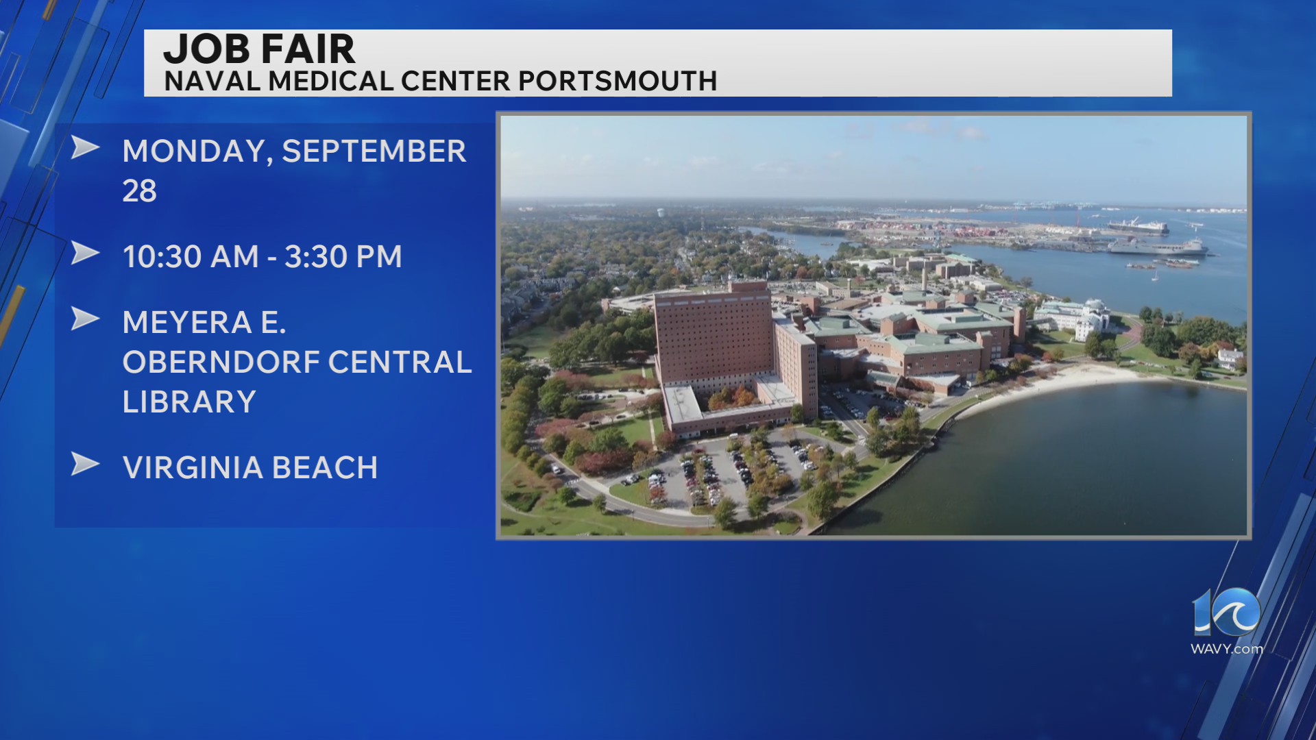 Job fair at Naval Medical Center Portsmouth
