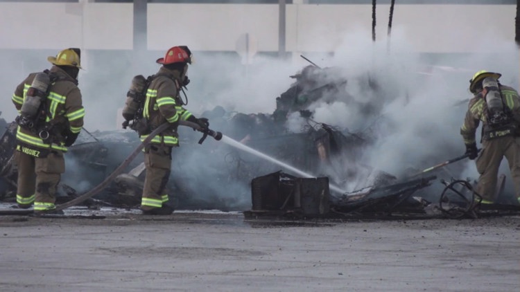 Video: CCFD crews respond to vehicle on fire near old Sunrise Mall