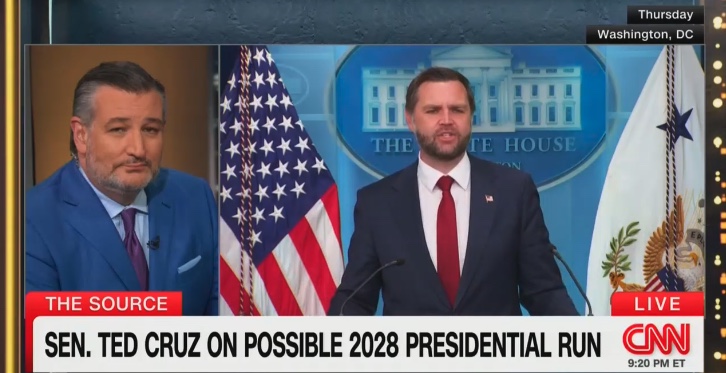 Kaitlan Collins makes Ted Cruz watch JD Vance talking about him: ‘Do you think he meant what he said?'