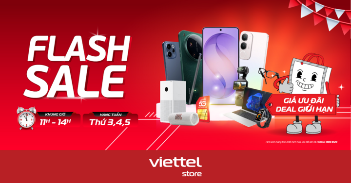 Hàng loạt thiết bị công nghệ giá ưu đãi, số lượng cực giới hạn tại Viettel Store