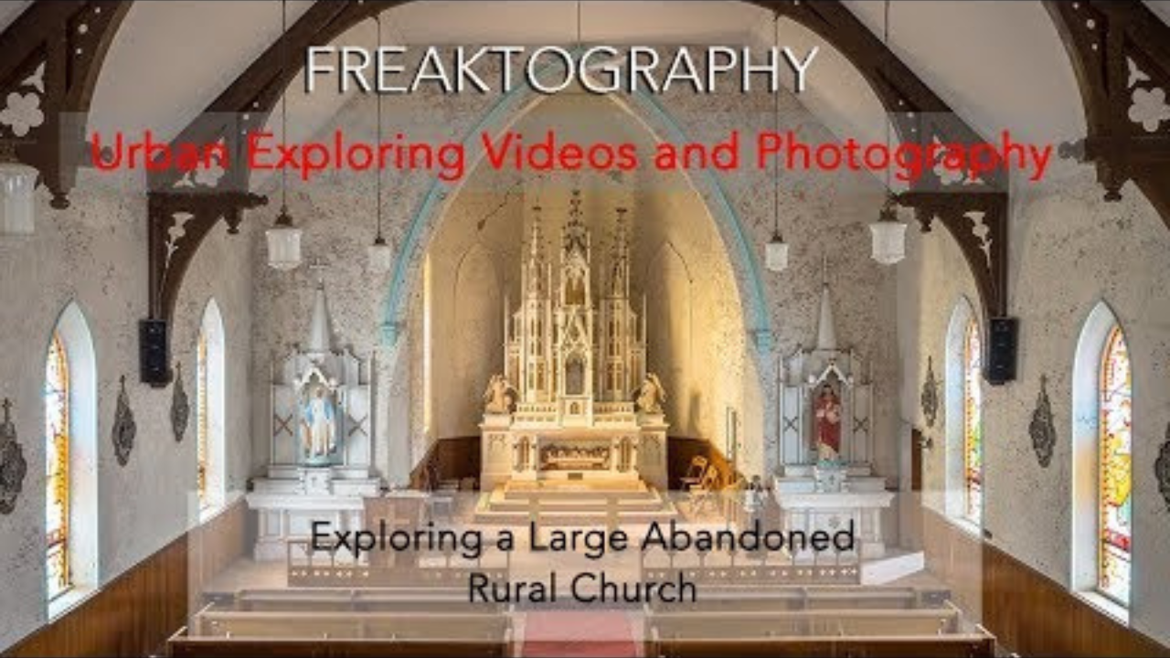 Inside an untouched abandoned church